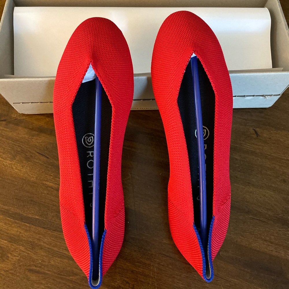 Rothy’s Flats, Cherry Size 8.5.  New never worn.